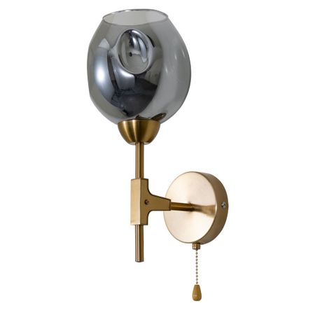 Бра Arte Lamp Yuka Е27 60 Вт 220 В медь IP20 (A7759AP-1PB) бра arte lamp almaaz светодиодное 12 вт 230 в медь 4000к ip20 a2564ap 1pb