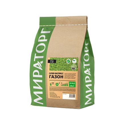 Семена газонной травы Супер Экспресс Мираторг 1 кг семена газонной травы роял грин коттедж 1кг