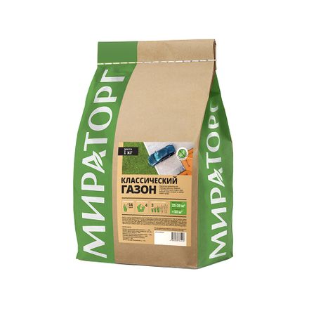 Семена газонной травы Классический газон Мираторг 1 кг семена газонной травы роял грин коттедж 1кг