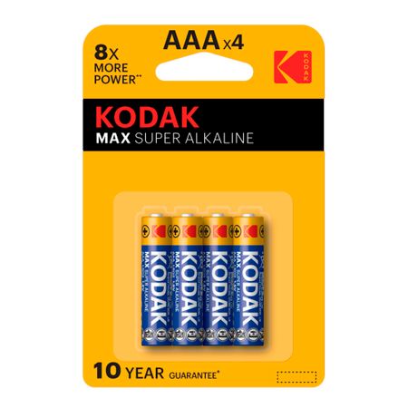 Батарейка Kodak Мax ААА мизинчиковая LR03 1,5 В (4 шт.) (Б0005124)