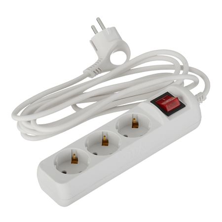 Удлинитель Эра 3 розетки 3 м ПВС 3х0,75 кв.мм 10 А 2,2 кВт с кнопкой белый (Б0035751) 10 шт 100 в 1 мкф 1 5 мкф 2 2 мкф 3 3 мкф 4 7 мкф 5 6 мкф 6 8 мкф аудио конденсатор неполярный делитель частоты кроссовер полипропилен