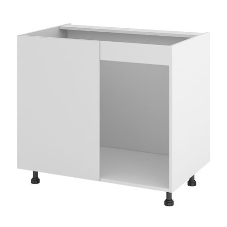 Кухонный шкаф напольный угловой 90х72х56 см белый без полок хомут нейлоновый для стяжки ермак 4 7х500 мм белый 50 шт