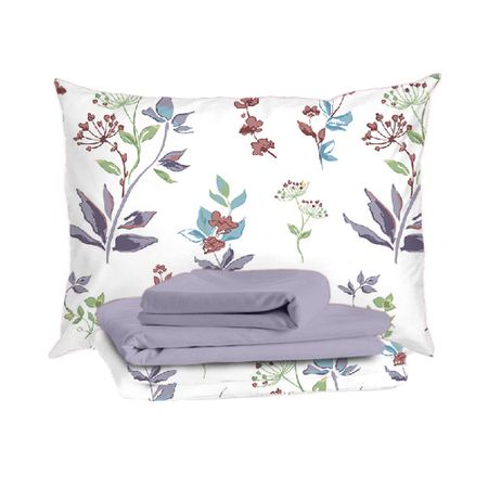 Комплект постельного белья Семейный тенсель Mona Liza Emma белый с простыней 240х260 см