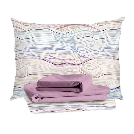 Комплект постельного белья 2-спальный тенсель Mona Liza Melody голубой с простыней 215х240 см