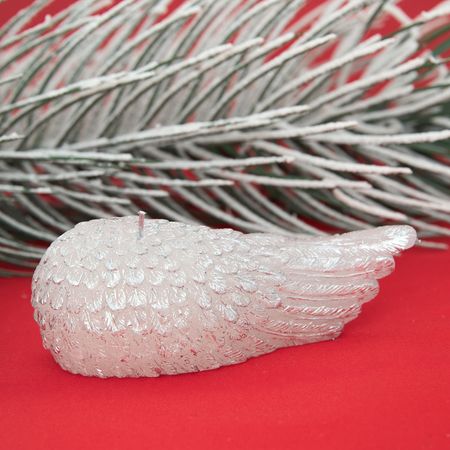 Свеча Крыло ангела/Angel Wings, белая большая белая паутина для хэллоуина