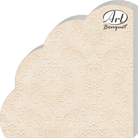Салфетки Art bouquet бумажные шампань барокко 3сл 12л