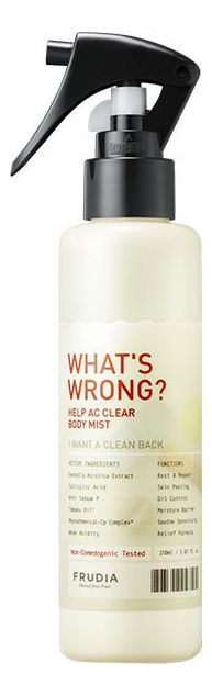 Спрей-мист от высыпаний на теле What's Wrong Help AC Clear Body Mist 150мл wrong place