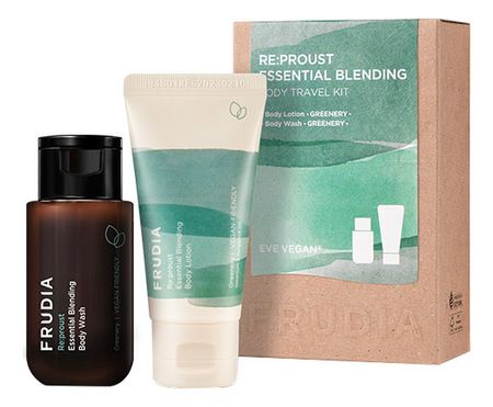 Набор для тела с маслами герани и бергамота Сила растений Re:proust Essential Blending (гель для душа 50мл + молочко 30мл)