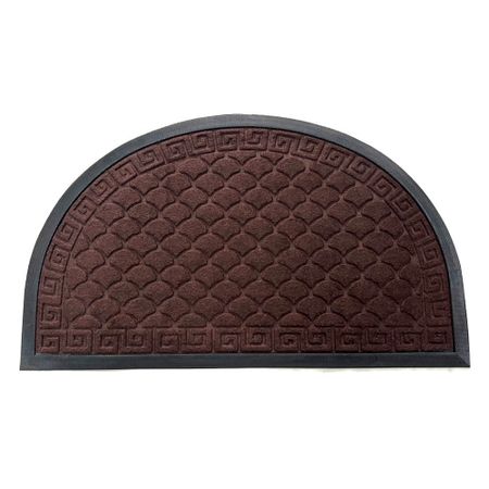 Коврик противоскользящий Афины 50х80 см влаговпитывающий коричневый