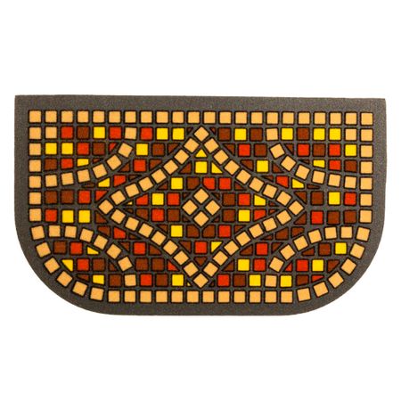Коврик придверный противоскользящий Format Tour Мозаика 40х68 см влаговпитывающий коричневый