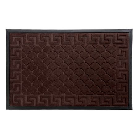 Коврик противоскользящий Афины 60х90 см влаговпитывающий коричневый