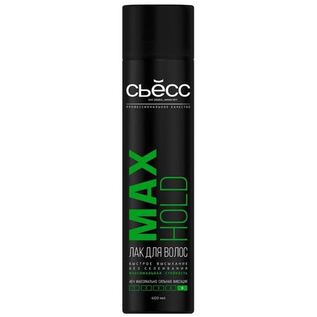 Лак для волос Сьёсc Max Hold Максимально сильная фиксация 400 мл