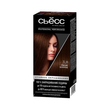Краска для волос Сьёсc SalonPlex 3-8 Темный шоколад