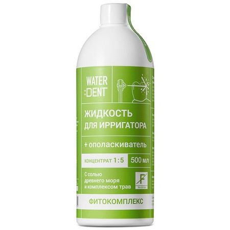 Жидкость для ирригатора Waterdent Фитокомплекс без фтора 500 мл