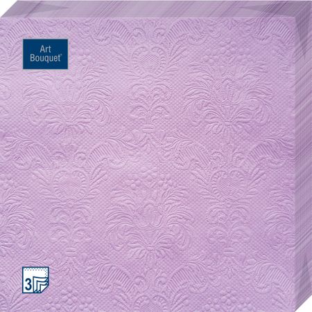Салфетки Art bouquet бумажные лиловый барокко 33х33 3сл 16шт