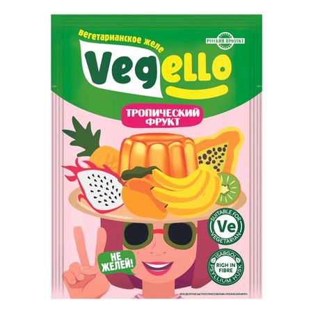 Желе быстрого приготовления Русский Продукт Vegello тропический фрукт 40 г