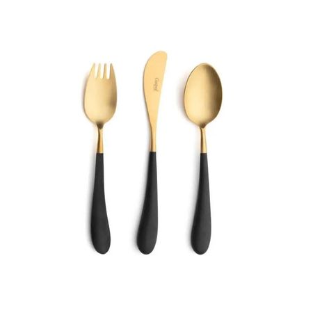Набор столовых приборов Cutipol Alice gold детский 3 предмета столовых приборов uniturcky из пшеничной соломы 16 предметов