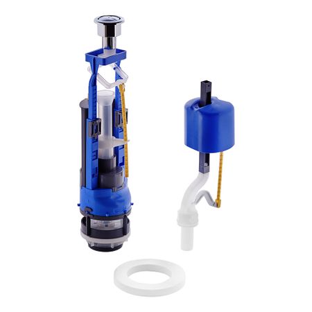 Арматура для унитаза Di Премиум нижний подвод 1/2 кнопка металл хром (5-3-5-17) магнит нижний новгород коллаж рождественский храм металл