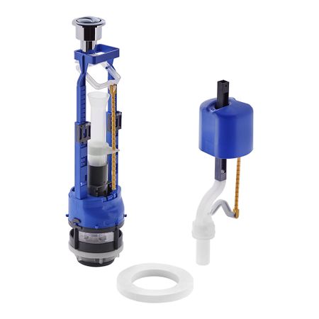 Арматура для унитаза Di Премиум нижний подвод 1/2 кнопка металл хром (4-3-5-17) магнит нижний новгород коллаж рождественский храм металл