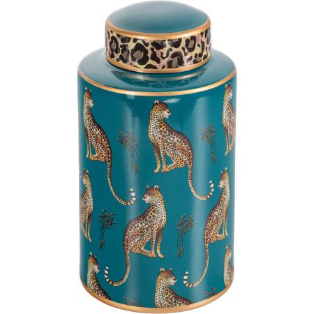 Ваза с крышкой Glasar 18х18х30 см