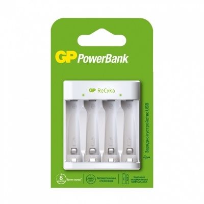 Зарядное устройство GP Batteries PowerBank 5 В (GP E411-2CRB1/E411CS-2CR1)
