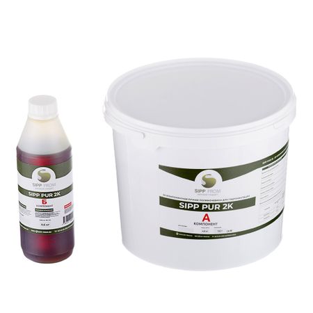 Полимочевина двухкомпонентная Sipp-Prom PUR 2K черная 4,6 кг+0,6 кг luowei lw 327 паста для ремонта экранов