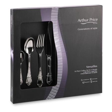 Набор столовых приборов Arthur Price Версаль 4 персоны 16 предметов столовых приборов uniturcky из пшеничной соломы 16 предметов
