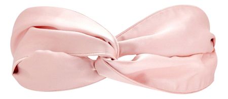Повязка на голову с узлом из натурального шелка Ayris Silk: Розовая пудра