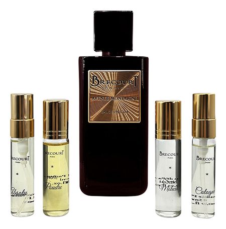 Avenue Montaigne: набор (п/вода 100мл + одеколон 5мл + absolu 5 мл + Secret Molecule 7мл + Note Poudree 7мл)