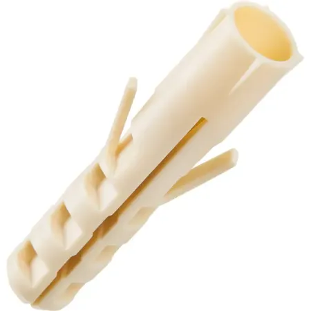 Дюбель распорный для полнотелых материалов 60 мм нейлон цвет бежевый 25 шт.