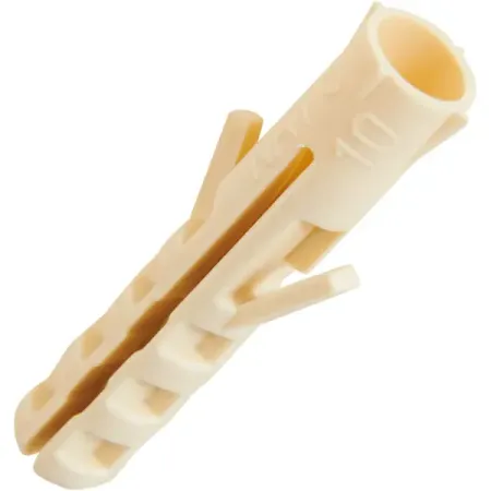 Дюбель распорный для полнотелых материалов 5x25 мм нейлон цвет бежевый 100 шт.