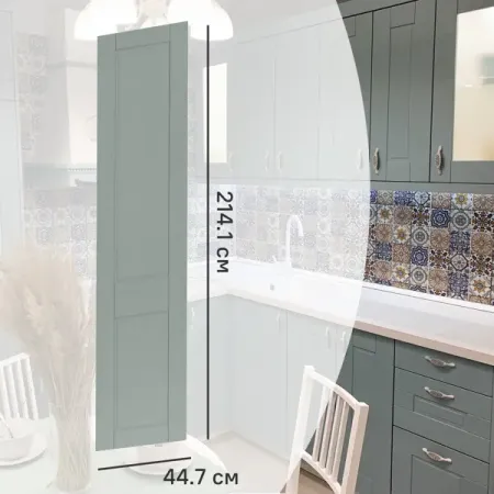 Фасад кухонного шкафа Томари 44.7x214.1 DELINIA ID см МДФ цвет голубой