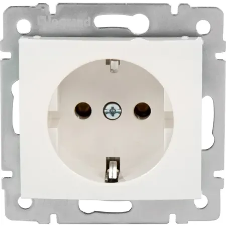 Розетка 2К+3 немецкий стандарт цвет слоновая кость 1 упаковка (в 1 упаковке 10 шт арт. 774320)