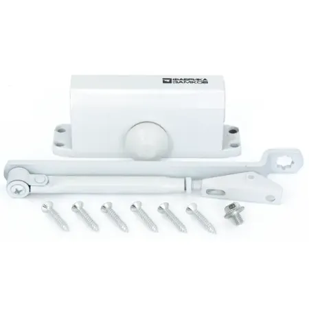 Доводчик дверной Фабрика замков максимальная нагрузка 45 кг сталь цвет белый доводчик дверной fuaro dc20 4 ts 68 фоп 20 85 кг белый