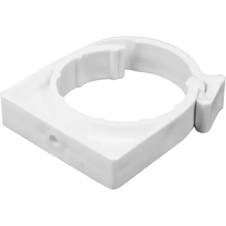 Крепеж РВК ø50 мм полипропилен для трубы с фиксатором консоль складная с фиксатором 350мм белая