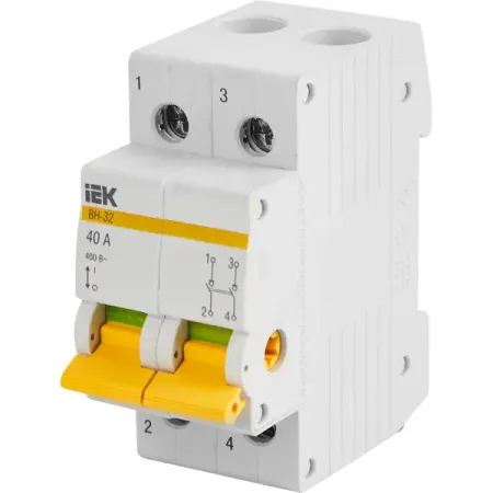 Выключатель нагрузки IEK ВН-32 2Р 40 А hidance usb резистор нагрузки 5в 1 2 3а