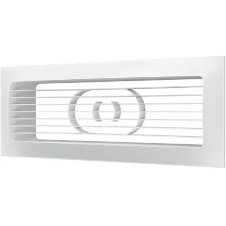 Решетка вентиляционная Era 620РСФ 204x60 мм пластик цвет белый