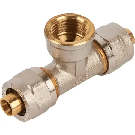 Тройник комбинированный Stout 16x1/2