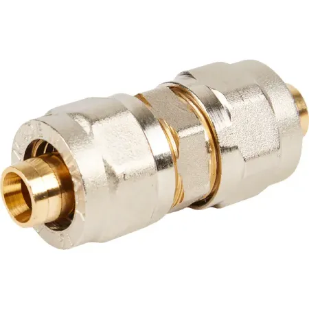 Муфта Stout 16 мм латунь SFS-0005-000016 трубка соединительная для садовых шлангов mpf 1 2 3 4 латунь