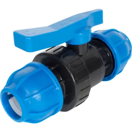 Кран шаровой прямой ТПК-Аква PN24 32 мм полипропилен ручка флажок