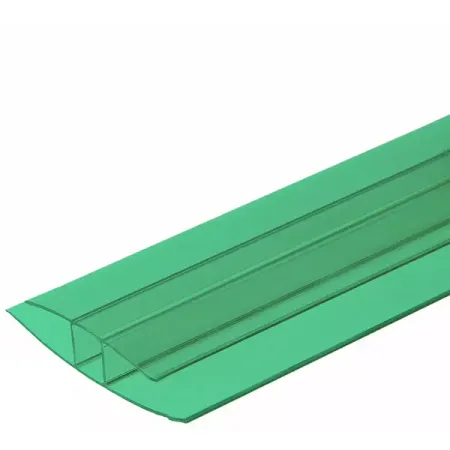 Профиль соединительный для поликарбоната Колибри 6 мм зеленый 3 м