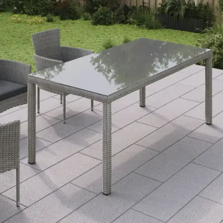 Стол садовый Naterial Davos Fix 90x180x74 см алюминий/стекло цвет серый садовый пистолет adhere to fly металлический
