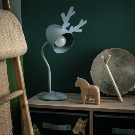 Настольная лампа декоративная Inspire Pina цвет голубой лампа настольная 1хе14х40вт без абажура белая