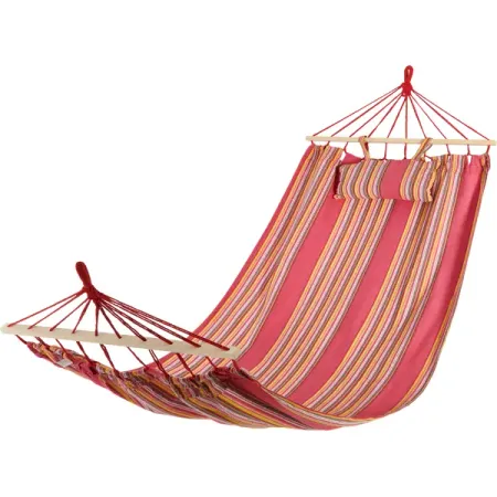 Гамак садовый Rio 100/80x200 см, поликоттон/дерево, цвет красный елочная игрушка домашняя кухня почтовая марка счастья 7 2x8 см дерево красный