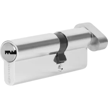 Цилиндр Standers TTAL1-3555CR, 35x55 мм, ключ/вертушка, цвет хром witrue cs объектив для ip камеры 3 мегапикселя 4 мм