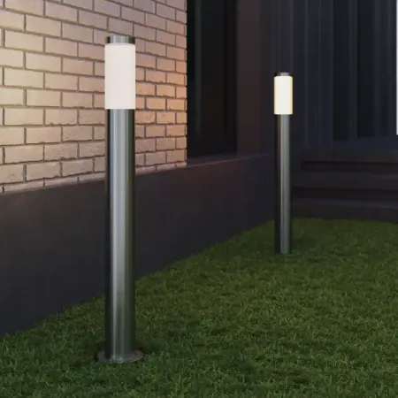 Фонарный столб уличный Bergen 80 см цвет серебро солнечные фонарики moonbiffy для подсветки дорожек