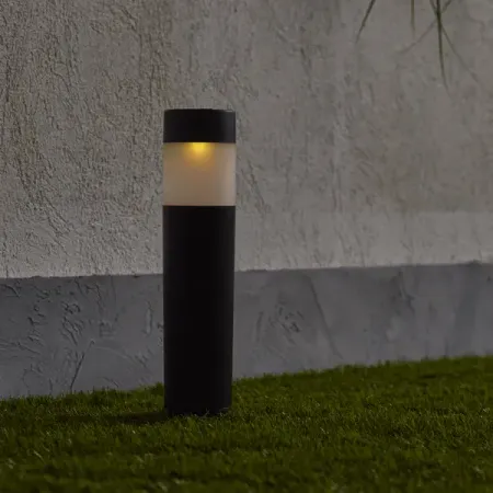 Светильник в грунт Inspire Praia на солнечных батареях свет цветной RGB IP44 цвет чёрный