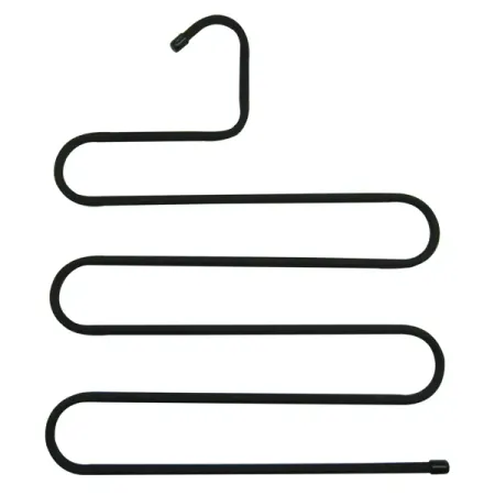 Вешалка для брюк Spaceo 31 см металл с покрытием soft touch цвет чёрный