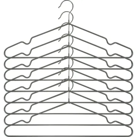 Плечики Spaceo 40.5 см металл/ПВХ цвет гранит 8 шт расследование преступлений связанных с причинением по неосторожности вреда жизни и здоровью несовершеннолетних учебное пособие