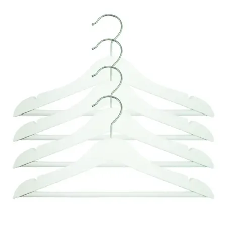 Плечики детские Spaceo 30.5 см дерево/сталь цвет белый 4 шт мария литовская валентин головин анна димяненко детские чтения история сюжеты и герои детской литературы